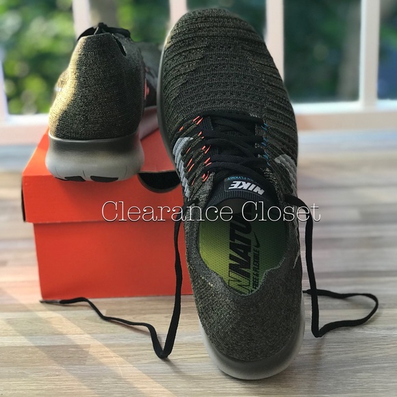 NWT Nike Free Rn Flyknit CRG Khaki М AUTHENTIC - Picture 4 of 7